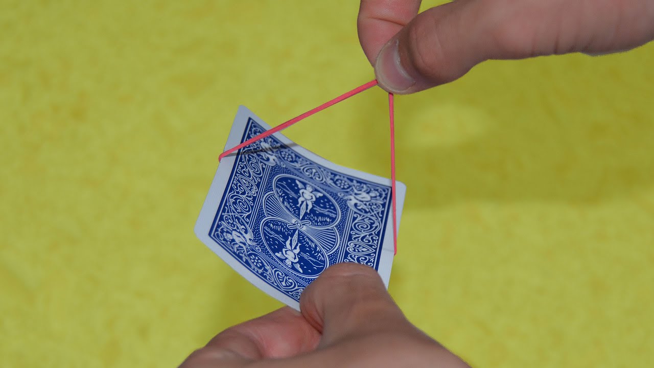 Magie n°127: L'ÉLASTIQUE à TRAVERS la CARTE 