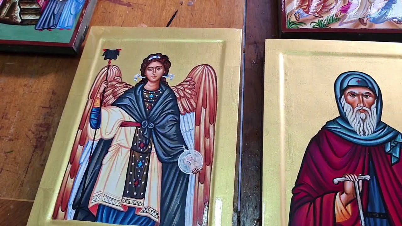 Icoane pictate manual: Sf. NICOLAE, FILOFTEIA, SPIRIDON și alții !