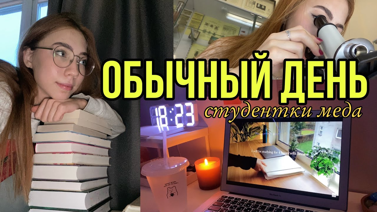 обычный день студентки медицинского