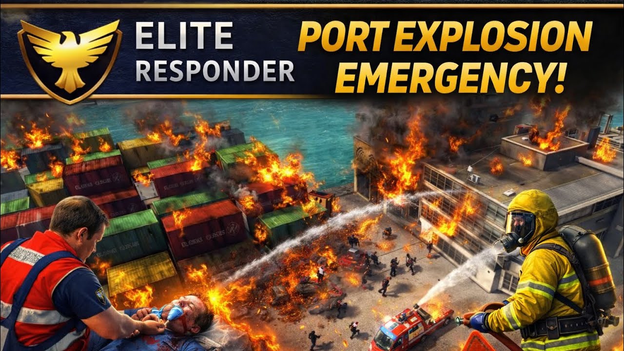 Port Explosion Emergency 🚨 | Hazardous Materials Fire at Industrial Harbor | Elite Responder #10