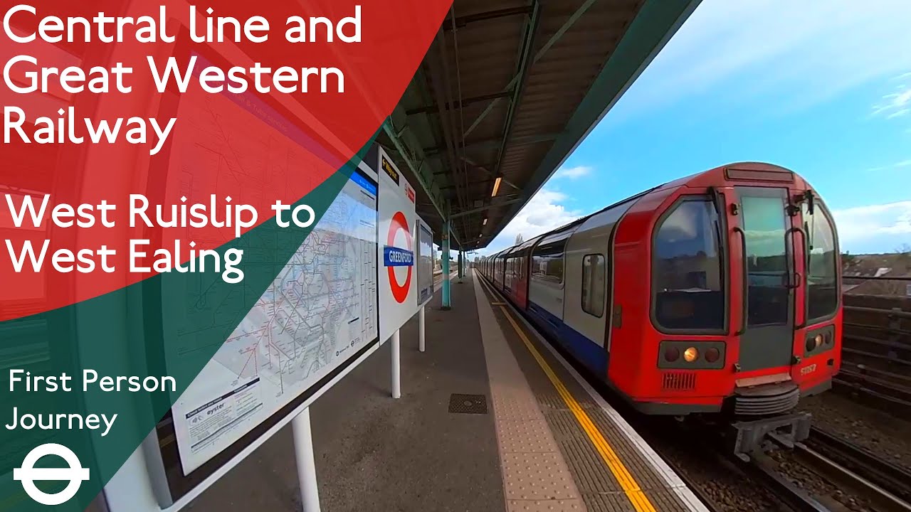 London Underground & GWR First Person Journey - West Ruislip to West Ealing via Greenford