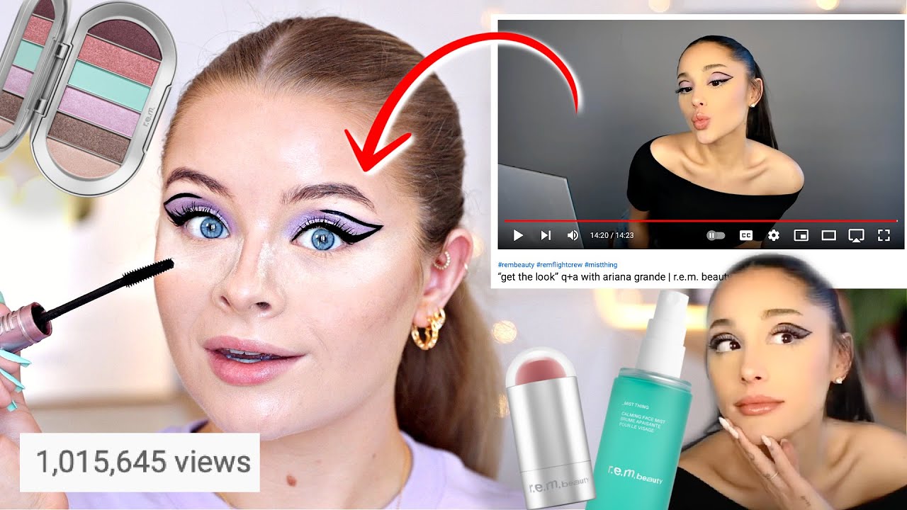 I followed *ARIANA GRANDE'S* MAKEUP TUTORIAL