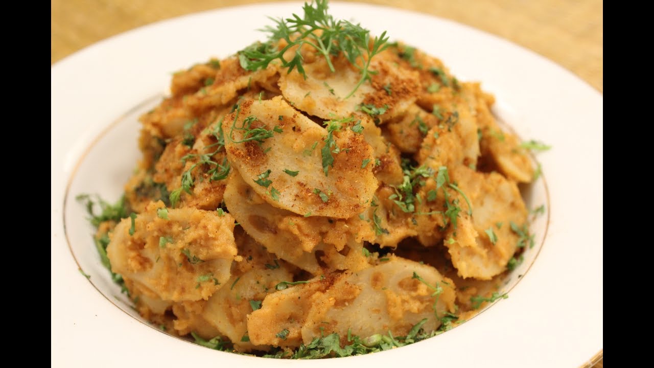 Besan Kamal Kakdi | Sanjeev Kapoor Khazana