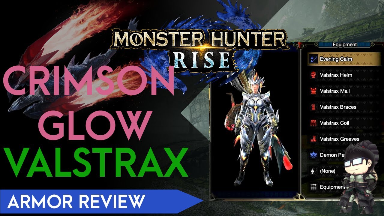 Crimson Glow Valstrax | MH RISE Armor Review