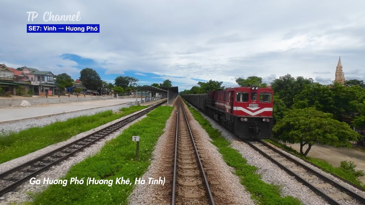 NGẮM NHÌN CẢNH ĐẸP ĐƯỜNG SẮT VIỆT NAM NGHỆ AN, HÀ TĨNH TỪ GÓC NHÌN LÁI TÀU | SE7 VINH ĐI HƯƠNG PHỐ
