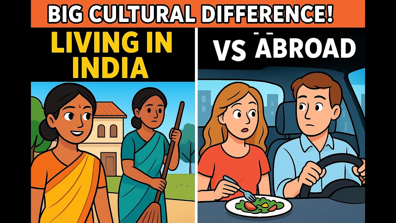 Big Cultural Difference! Living in India vs abroad | Maid, Driver, Daily Life