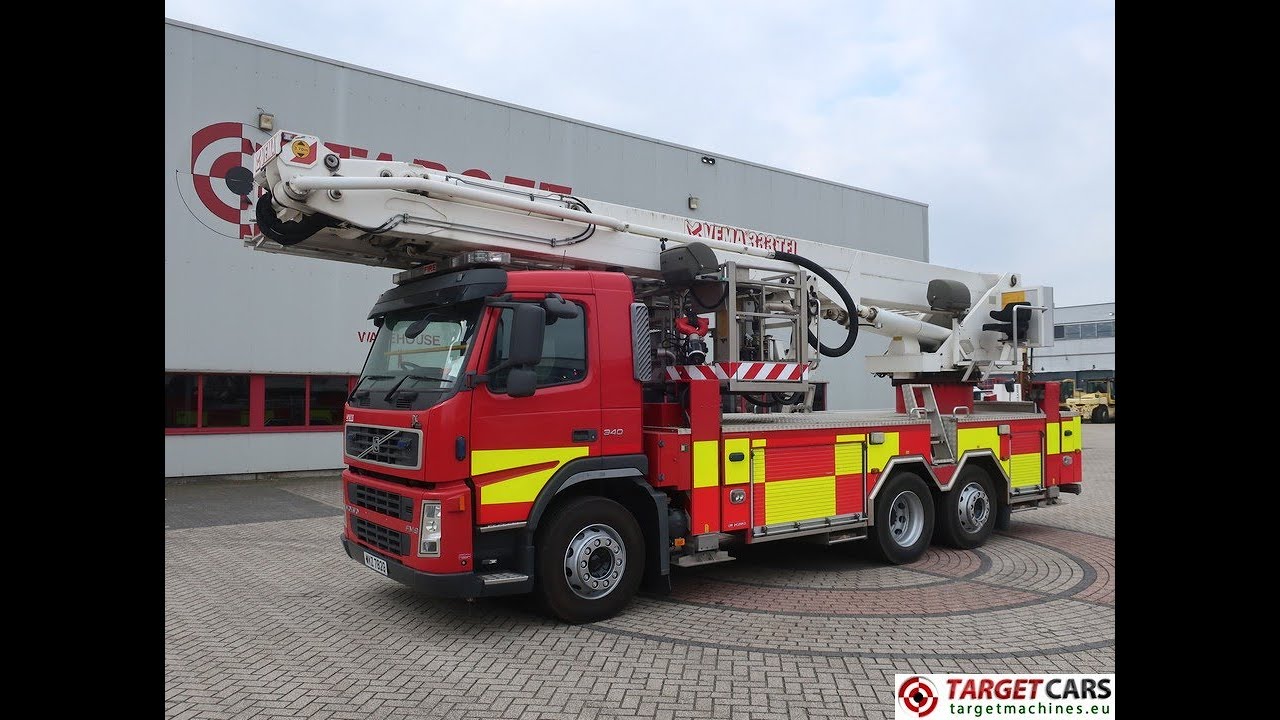 779373 VOLVO FM9-340 6x2 W/VEMA 333TFL PLATFORM WORKLIFT / LADDER 33M 2009 RED WKZ7820