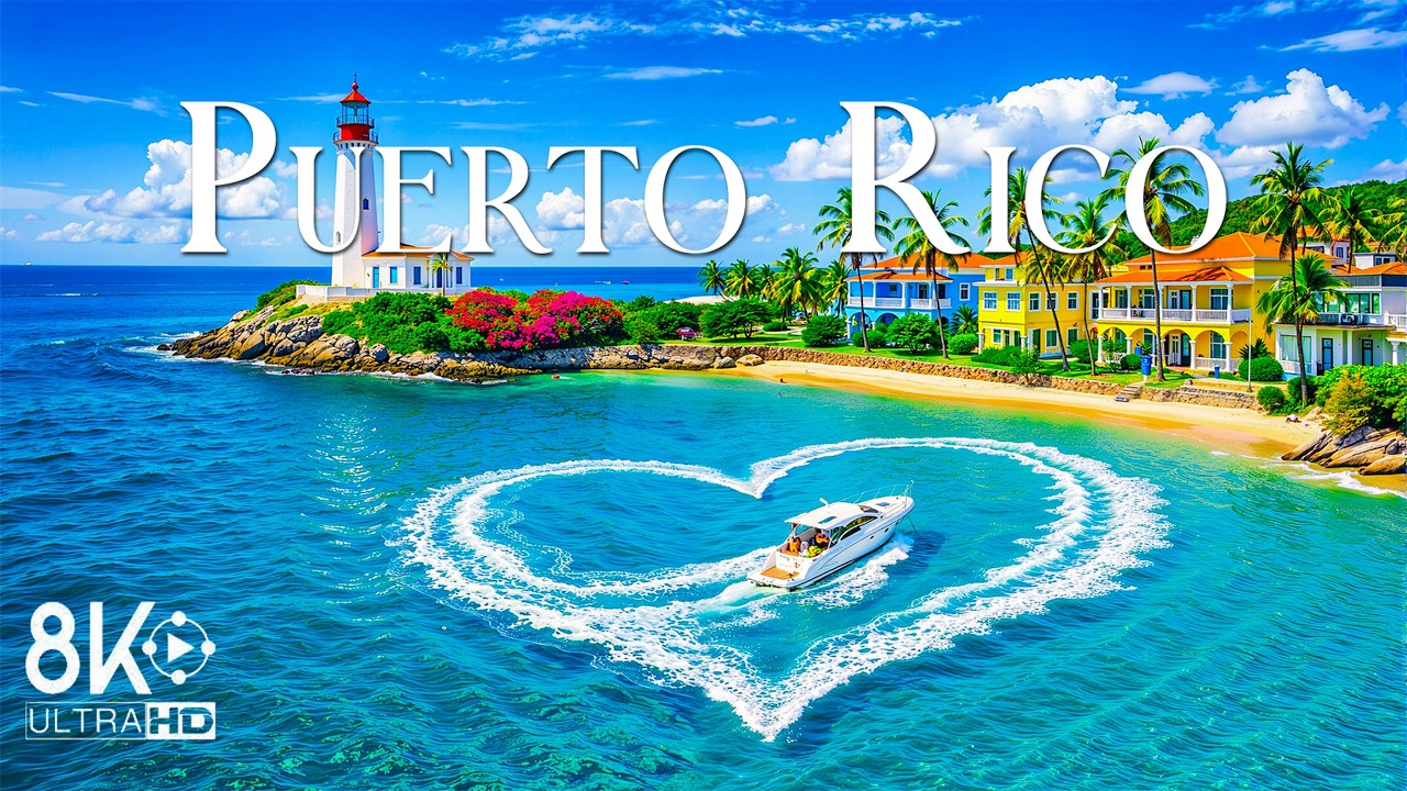 Puerto Rico 8K 🇵🇷✨ – Amazing Aerial Film | Meditation Music & Travel Nature 🌴🎶