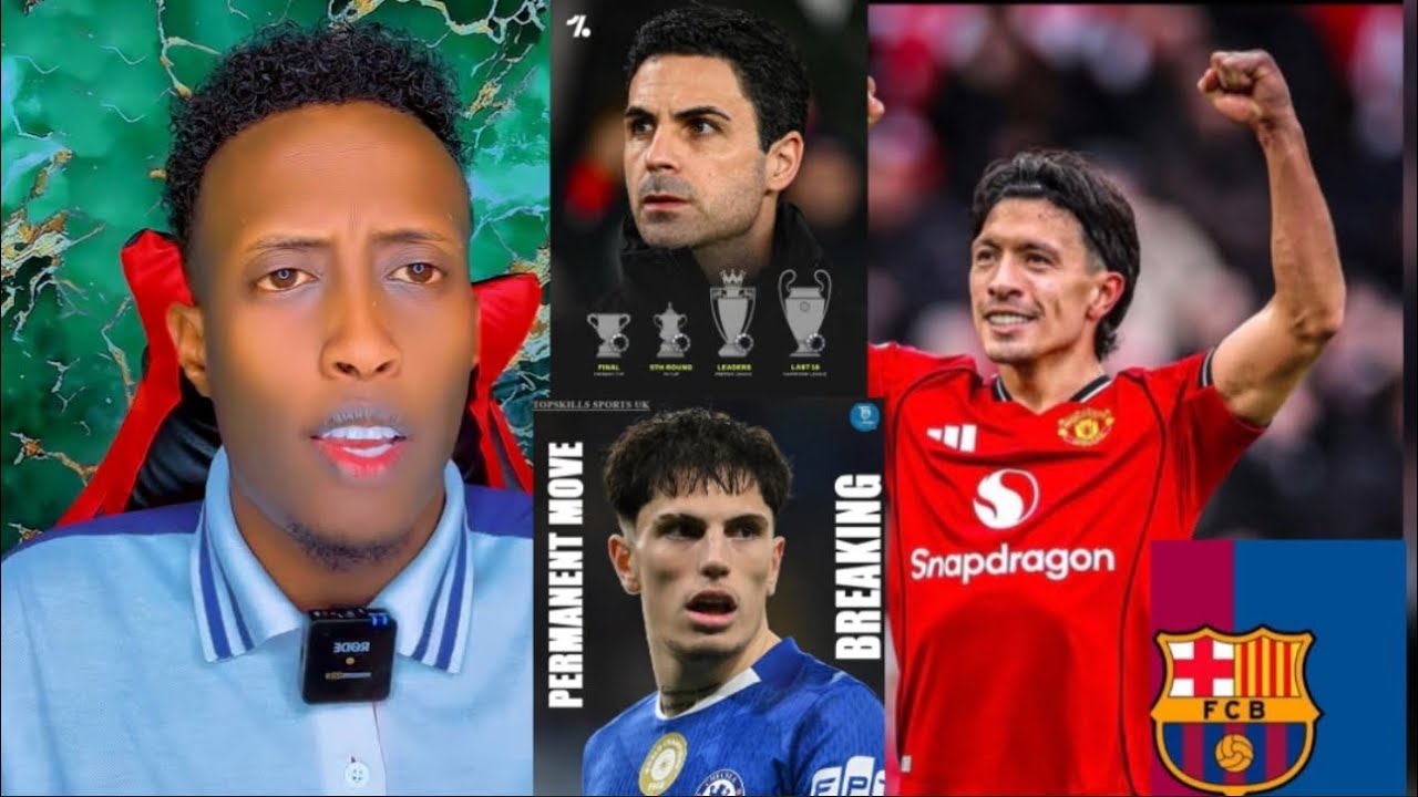 Lisandro Martinez To Barcelona , Chelsea Oo Garnacho Iibineysa, Riyada Arsenal Ee 4-Cup Oo Nool