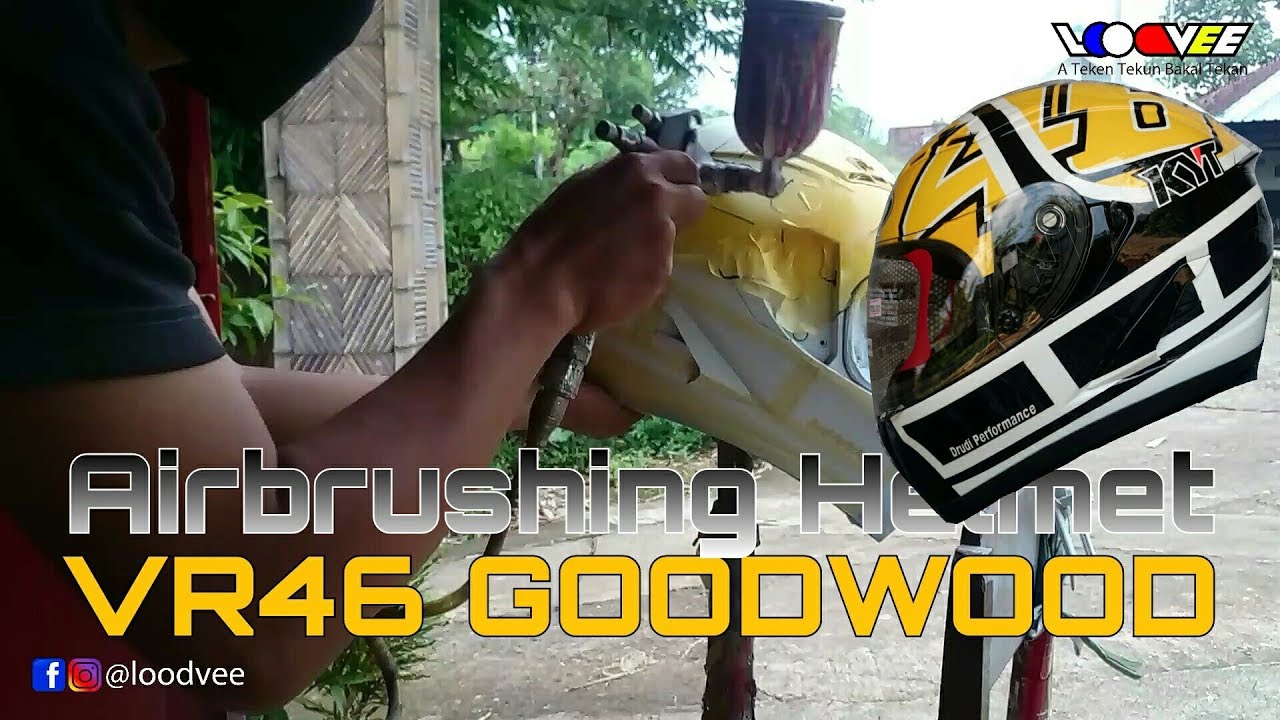 Airbrush Helm VR46 GOODWOOD