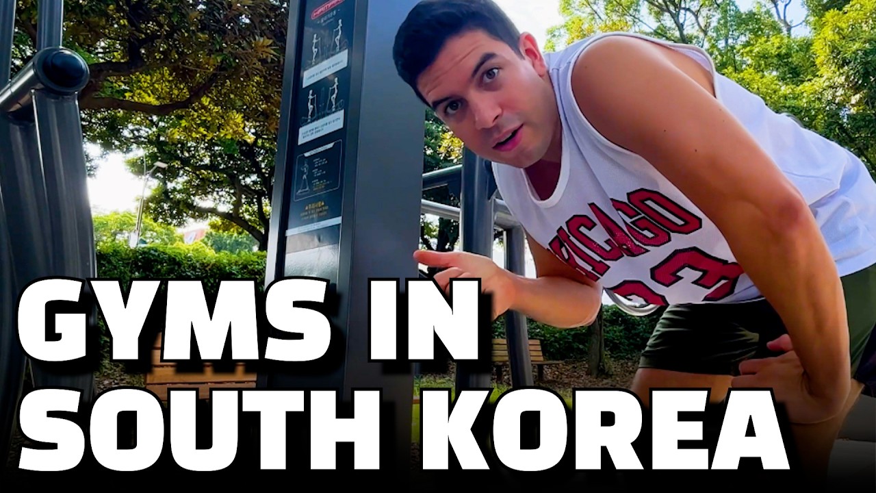 South Korea Has Free Outdoor Gyms Everywhere | Jeju Island VLOG