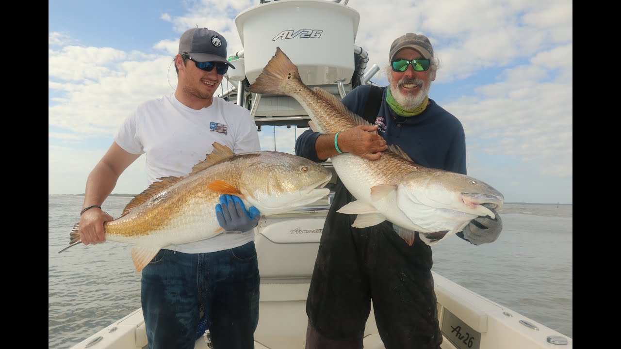 Catching bull redfish in Winyah Bay