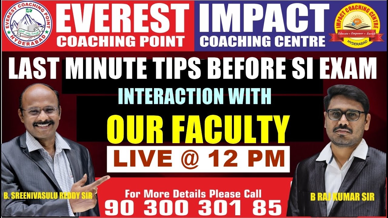 THE MISTAKES I MADE IN PREPARATION & JOURNEY BY NAMALA CHAITANYA SUB INSPECTOR IN CPO