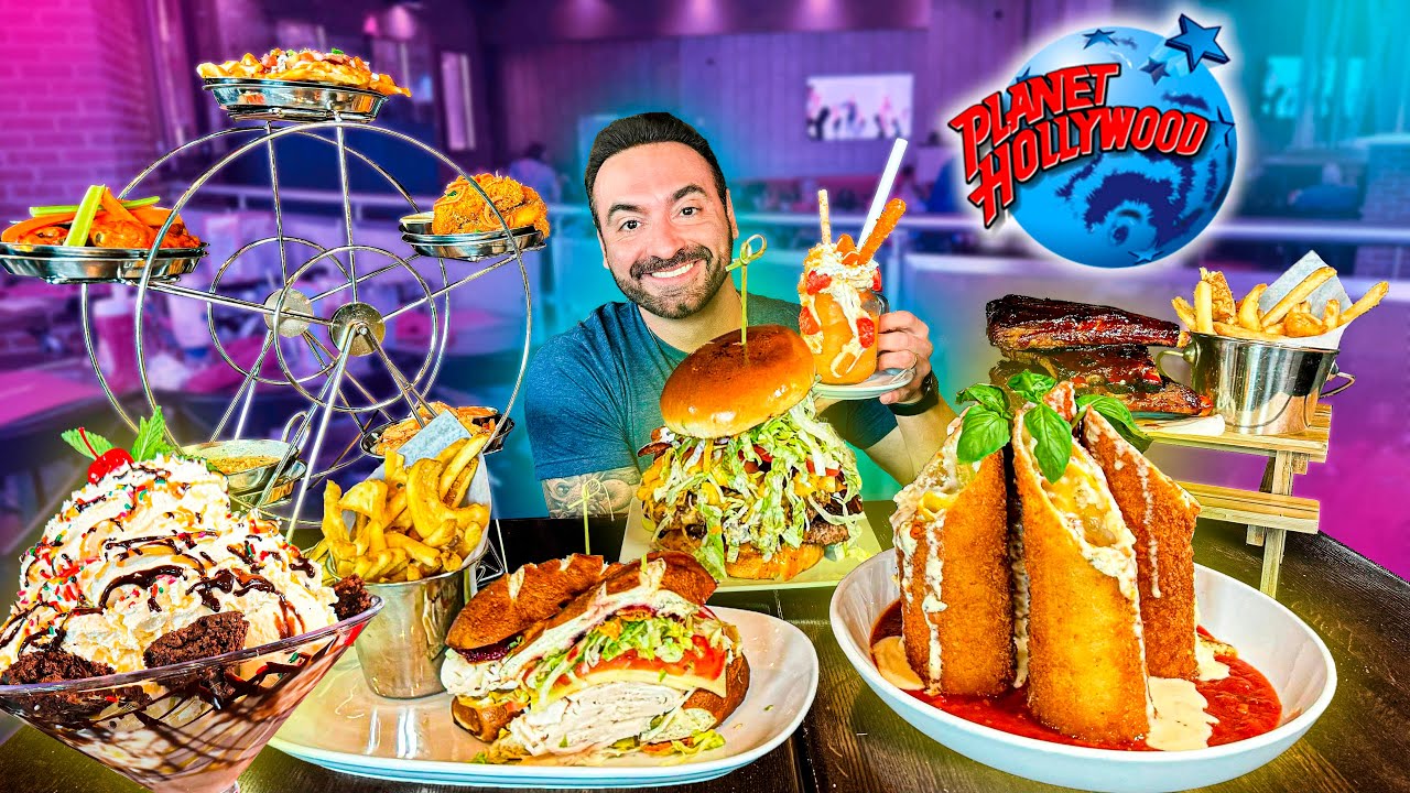LASANHA FRITA, Costela & Burgers! | PLANET HOLLYWOOD