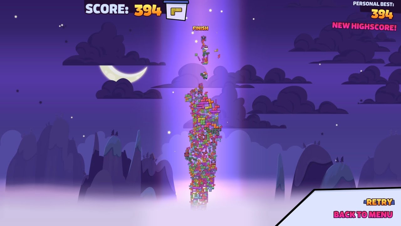 Tricky Towers -New Personal Record 394 in Survival Endless