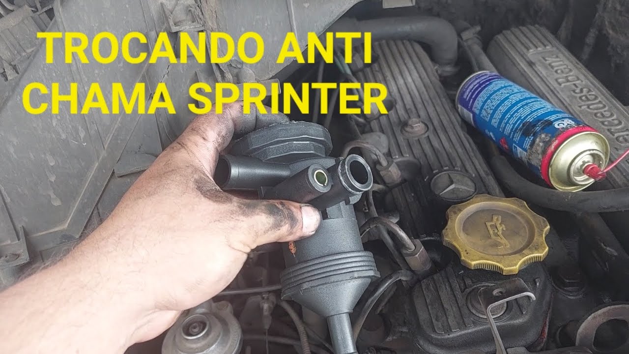 TROCANDO ANTI CHAMA DA SPRINTER 310. TAVA PASSANDO OLEO
