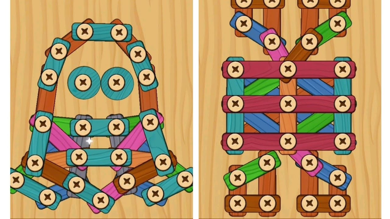 Wood Screw Puzzle 213 and 214