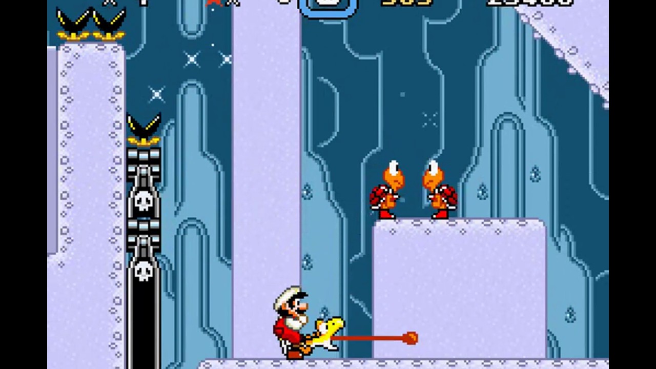 Super Mario World custom level. AddmusicK version gameplay 2/2