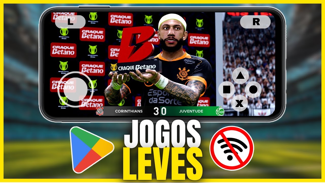7 MELHORES JOGOS DE FUTEBOL OFFLINE DA PLAYSTORE 🔥