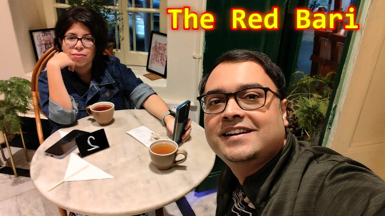 The Red Bari Cafe Kalighat 😲|| Kalighat Temple Road by Walk || Tapri Chai in Kolkata || Delhi Chai