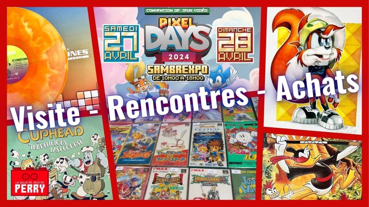 🎮 LE TEMPLE DU JEU VIDEO - PIXEL DAYS 2024 - Visite, Rencontres et Achats  💿 🎶 🎮 🥰