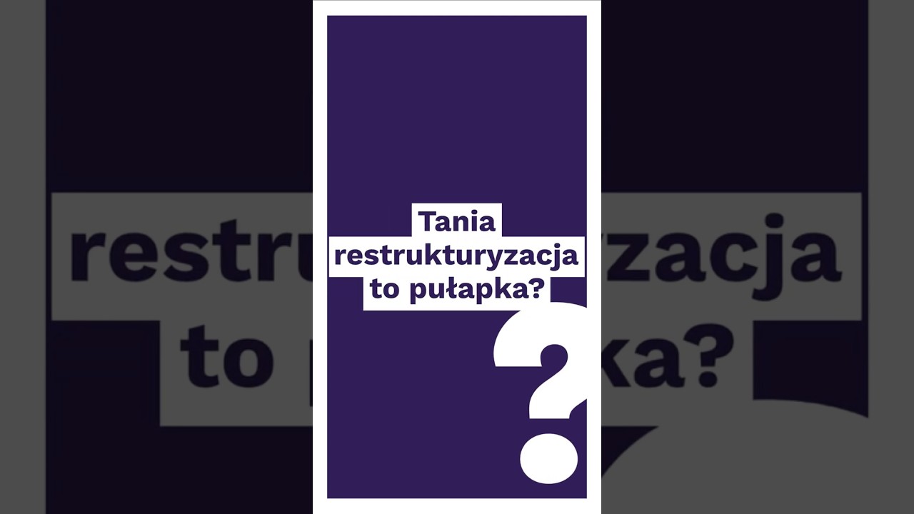 Dlaczego TANIA Restrukturyzacja to ZŁY Pomysł? | Wyjaśnia Prawnik #restrukturyzacja