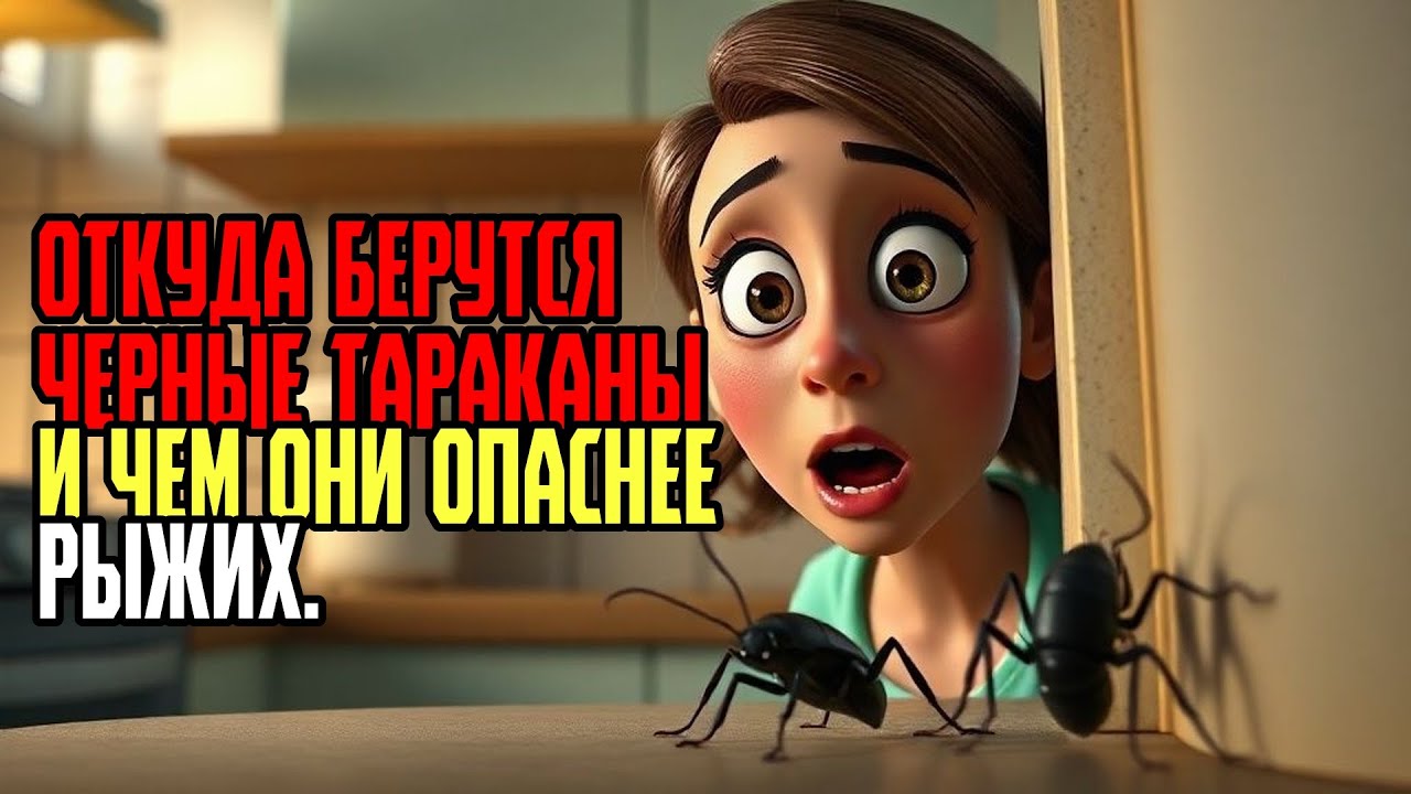 ОТКУДА БЕРУТСЯ ЧЕРНЫЕ ТАРАКАНЫ И ЧЕМ ОНИ ОПАСНЕЕ РЫЖИХ