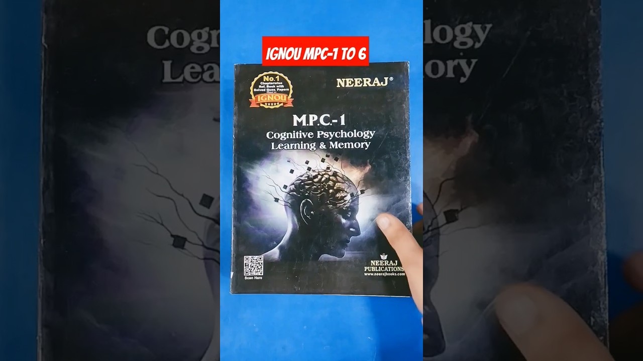IGNOU MPC-01 to MPC-06 | Complete Guide for Psychology Students | #aggarwalbookhouse #ignoubooks