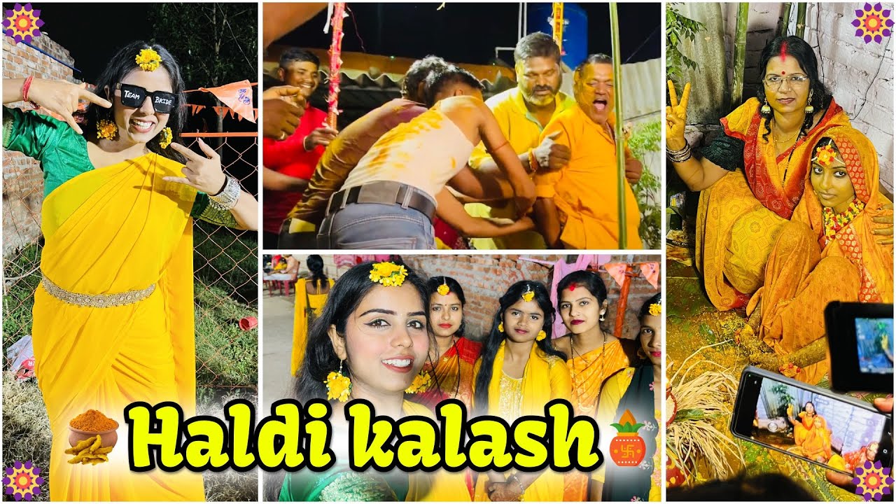 Kabhi Nahi Dekhi Hogi Ayeshi Haldi😥 || Haldi Kalash || Haldi Ceremony #wedding #haldi