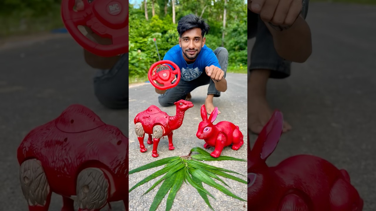 Red animals toy Rc camel and rabbit Unboxing 🔥