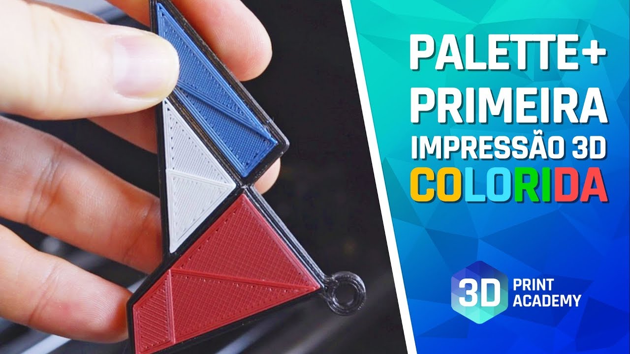 Como IMPRIMIR 3D COLORIDO com a Palette+ (TUTORIAL)