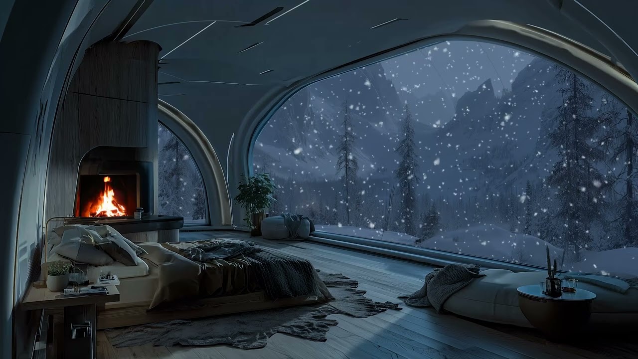 Calm Instrumental Piano Fireplace Ambience For Sleep Study And Inner Peace