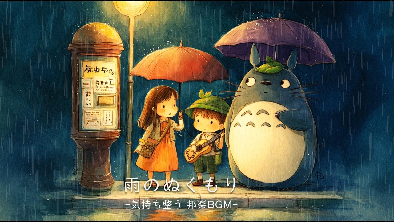 ［Playlist］Нежный дождь и тепло фонаря ☔🌿 Японский плейлист｜Настраивает｜расслабляющая музыка