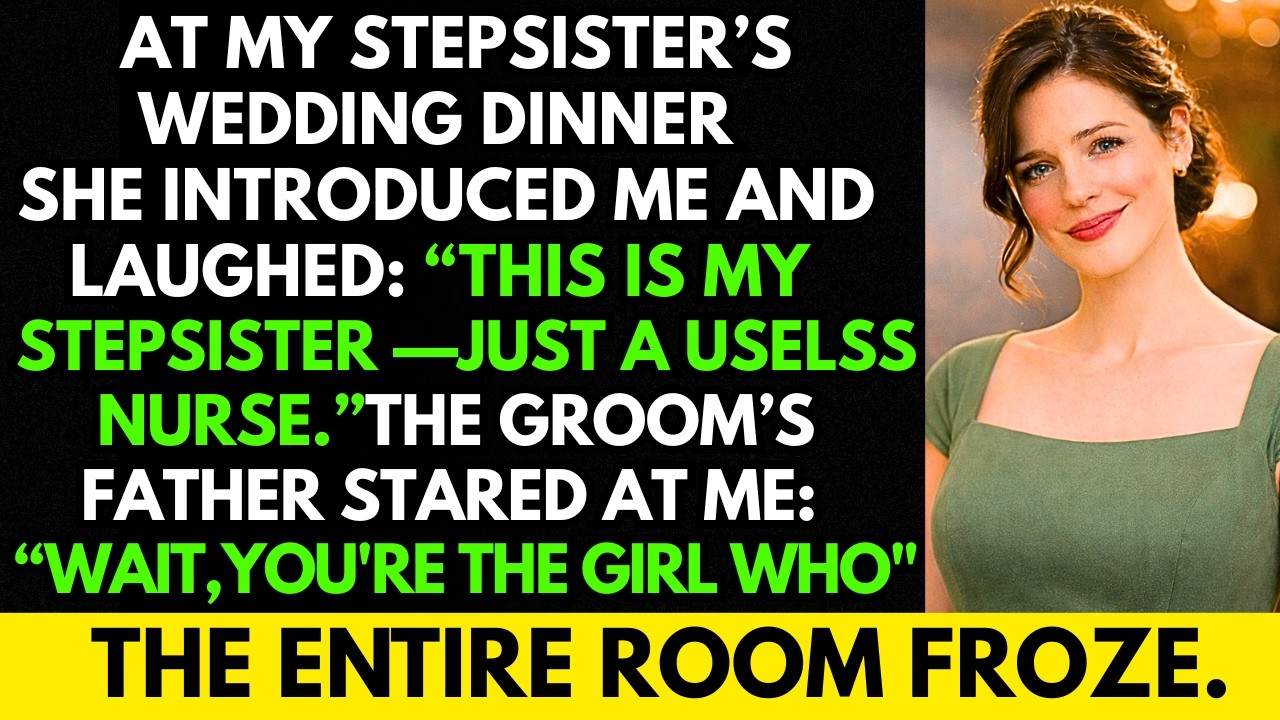 My Stepsister Called Me “Just a Nurse” at Her Wedding — Then the Groom’s Father Recognized Me