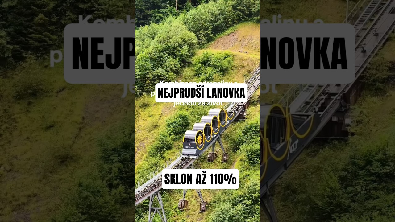 Nejprud&scaron;&iacute; pozemn&iacute; lanovka na světě? ✔️ sklon až 110% 🇨🇭