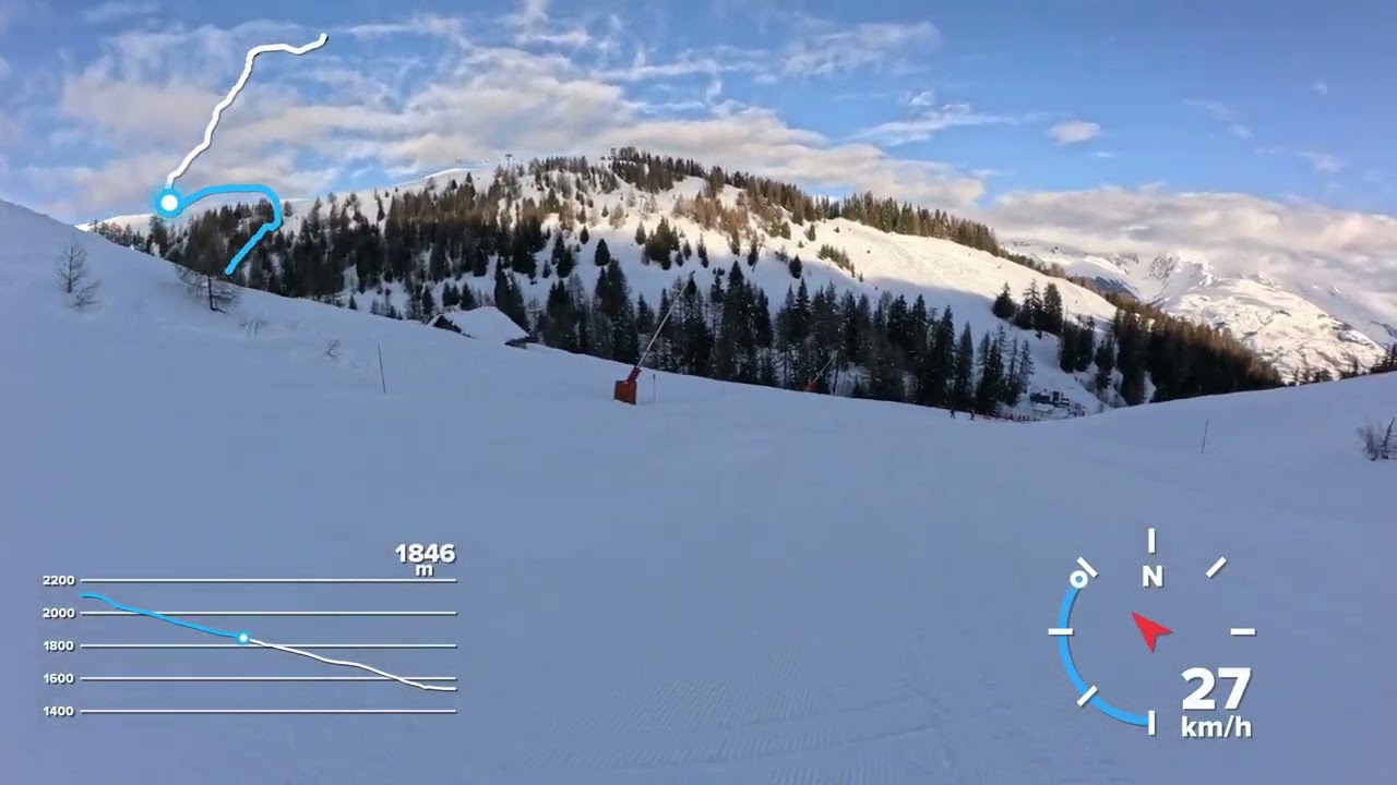 La Plagne - First Tracks - 23 Feb 2026 - Golf/Edmond Blanchoz from Aime 2000 to Roche bottom station