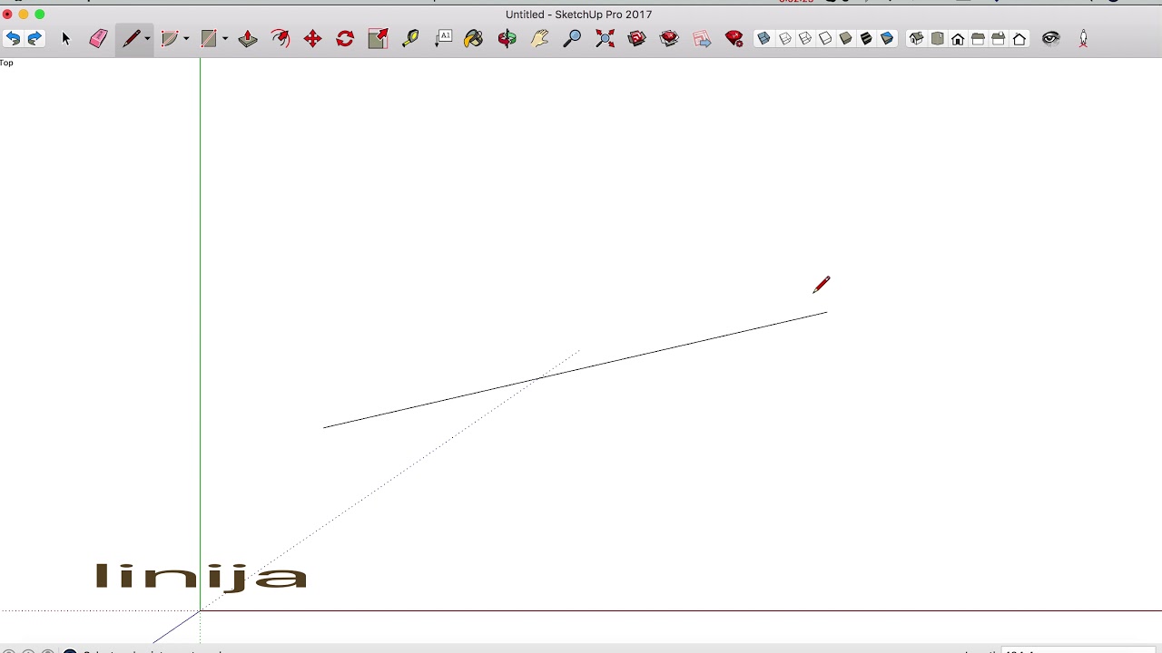 Uvod u SketchUP, pomoću komande line