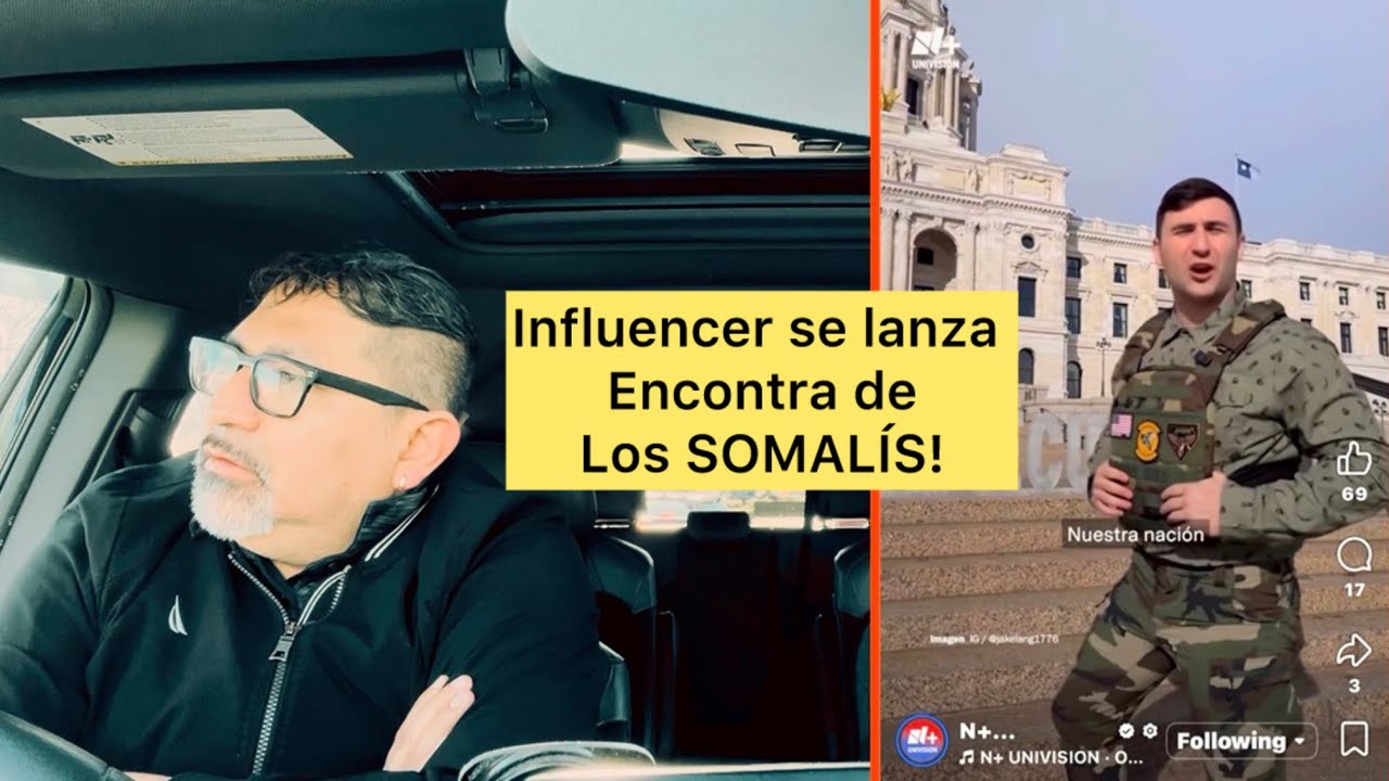 Famoso influencer manda mensaje de 0di0 a los SOMALÍS 