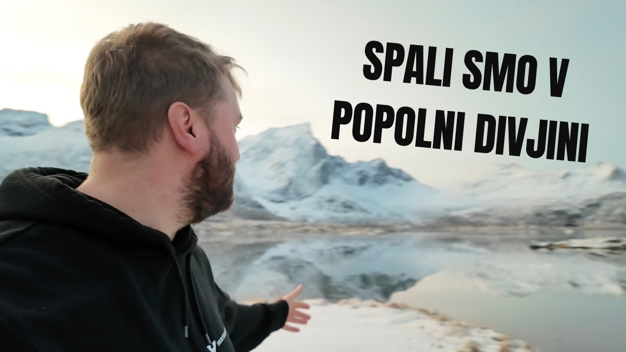 Z Doma Predelanim Avtodomom Po Norveški Pozimi in Lofotih In Kampiranje V Mrazu / Arktični vlog 10