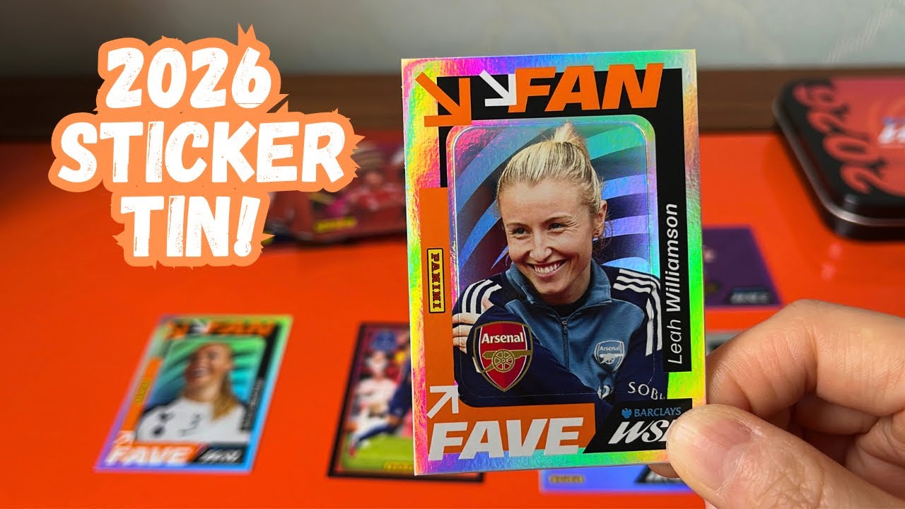 Open another 2026 WSL Panini sticker tin! | Women’s Super League football collection| 9 packs! 