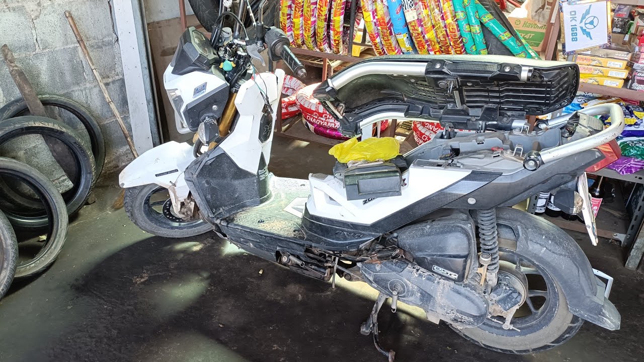 แก้ปัญหา honda zoomer x รุ่นใหม่สตาร์ทไม่ติดเปิดสวิตช์กุญแจแล้วไฟไม่ขึ้นหน้าปัด