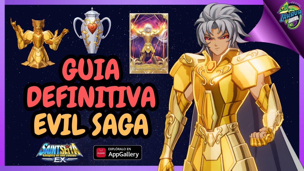 SAGA MALIGNO Guia Definitiva - Mi Personaje Favorito FULL CONTROL y DAÑOS en Saint Seiya EX