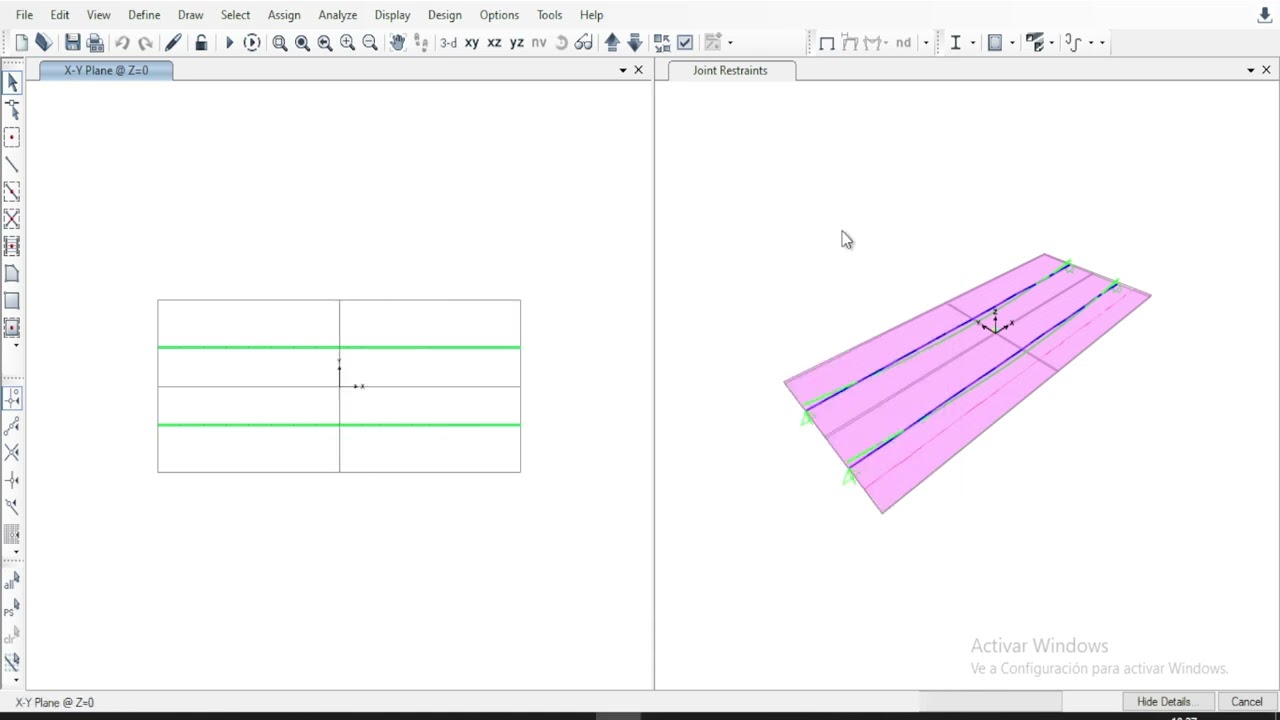 39. Modelado de puente con vigas postensadas - Combinaciones  y análisis del modelo estructural