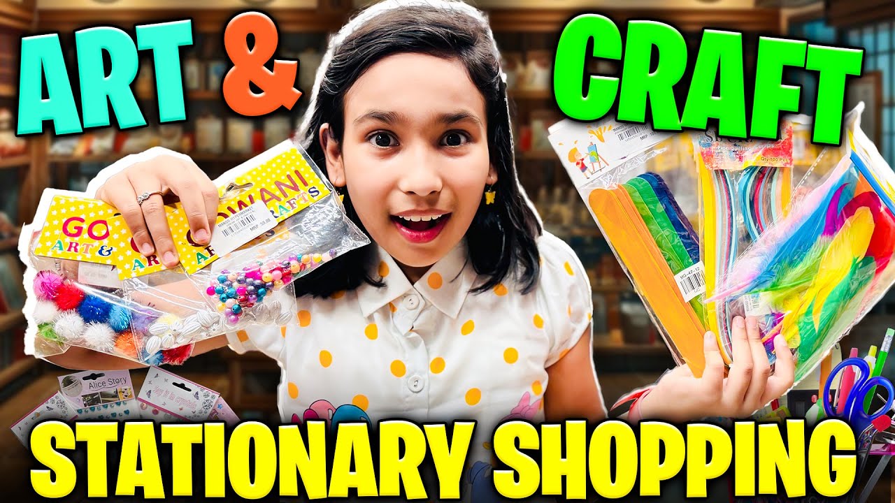Art and craft stationery shopping challenge | Rs. 1000 Budget Ideas! #LearnWithPari