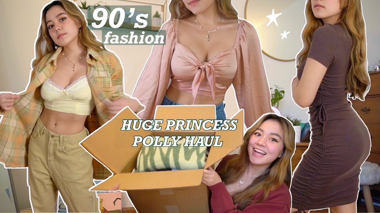 90's inspired winter TRY ON HAUL (w/ princess polly!)