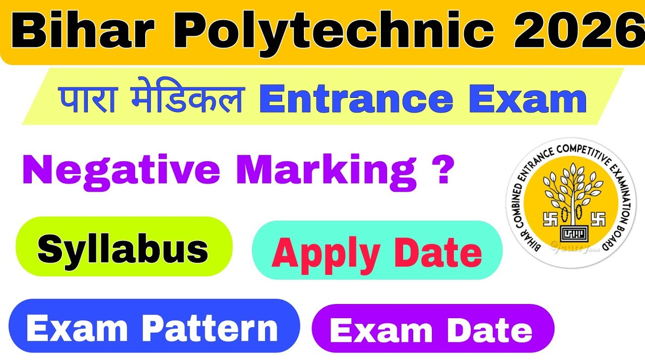 Bihar  DCECE PE / PM / PMM 2026  🔥 Apply Date, Syllabus, Exam Pattern, Negative Marking ?