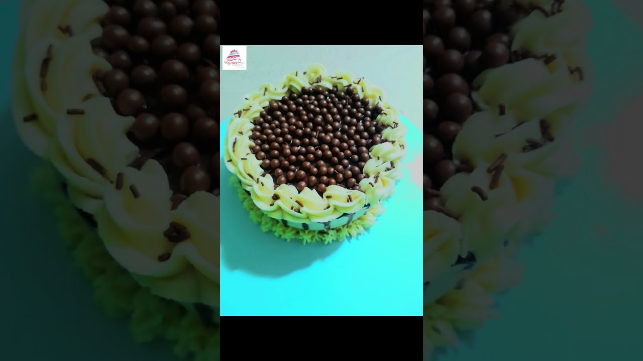 Simple Rounded Chocolate Drip Cake Design || Kumee Cakes 