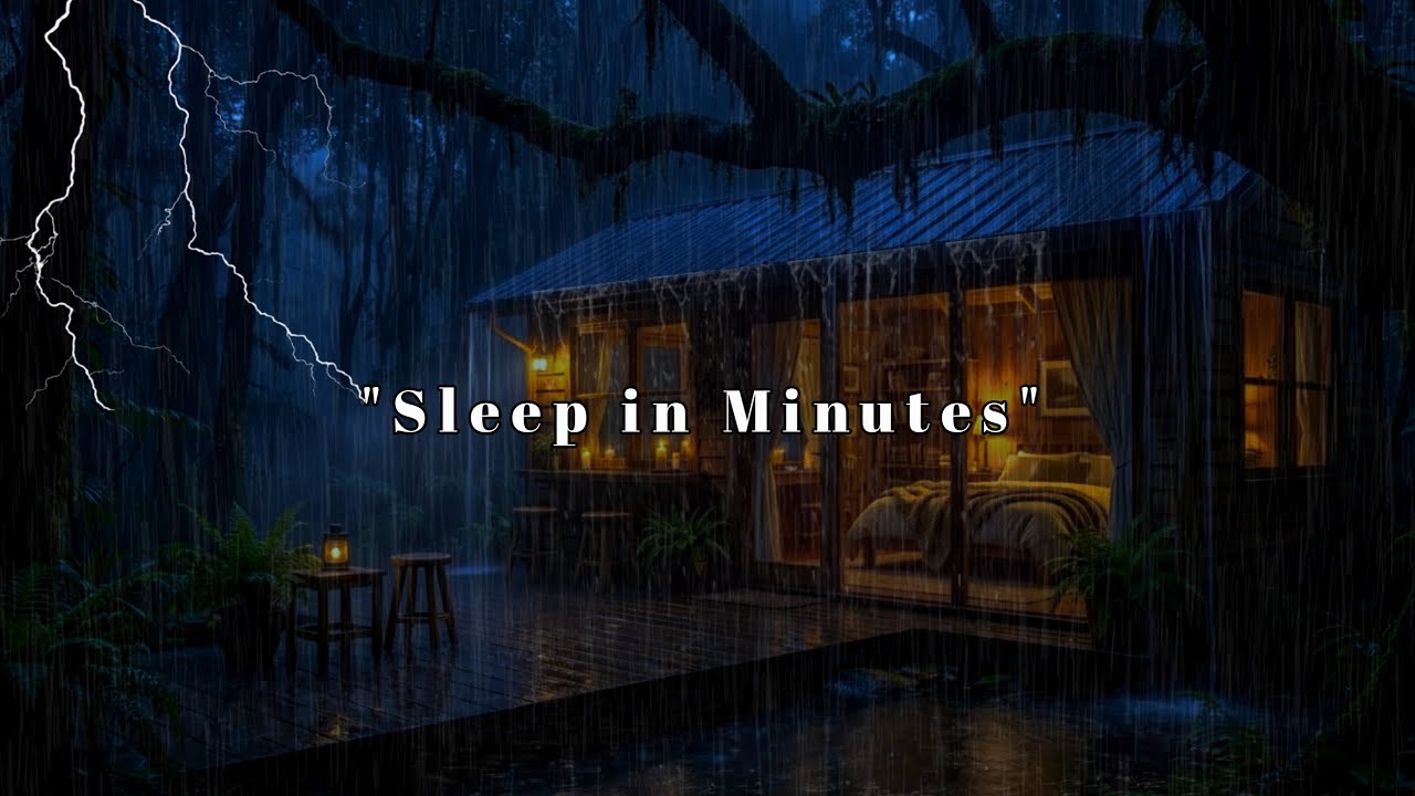 🌧️Heavy Rain and Thunder Sounds 24/7 – Deep Sleep Ambience | Relaxing Thunderstorm for Res