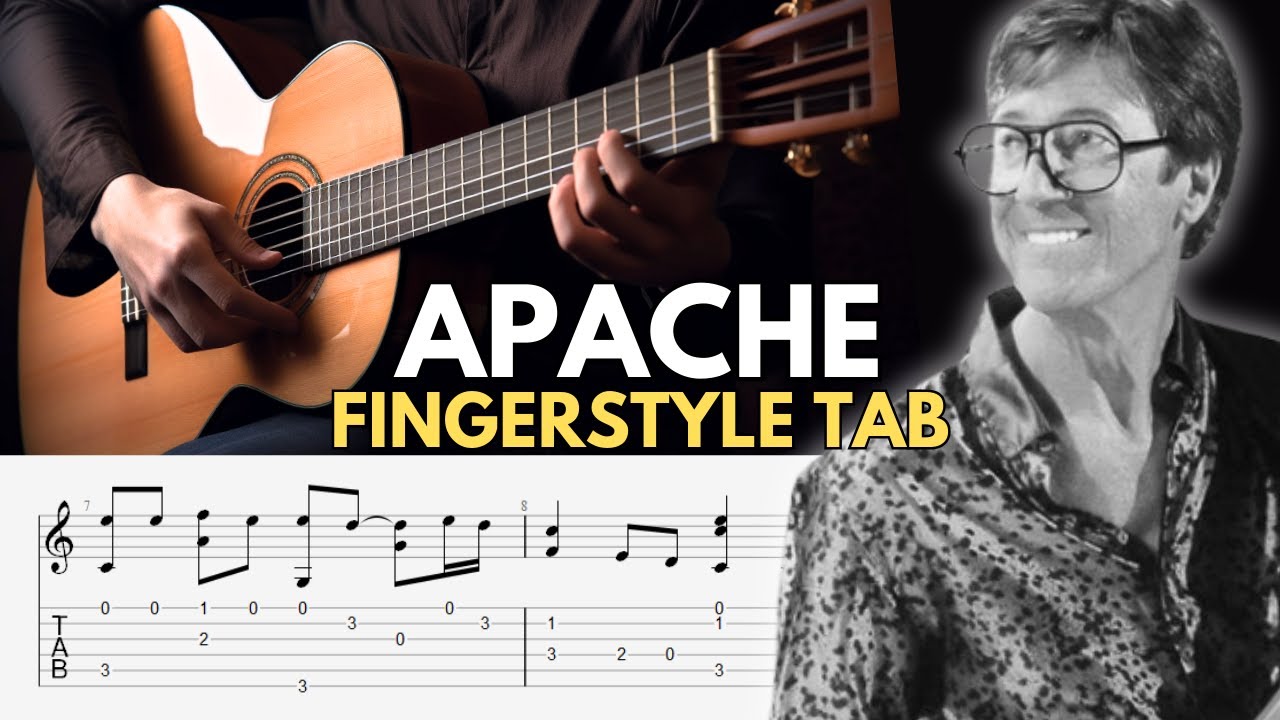 Apache Fingerstyle Tab With PDF- The Shadows