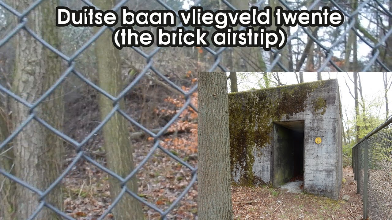 old german airstrip (duitse rolbaan) at vliegveld twente
